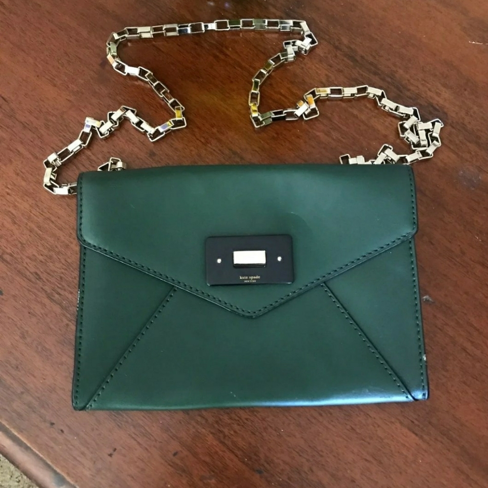 Green Kate Spade purse